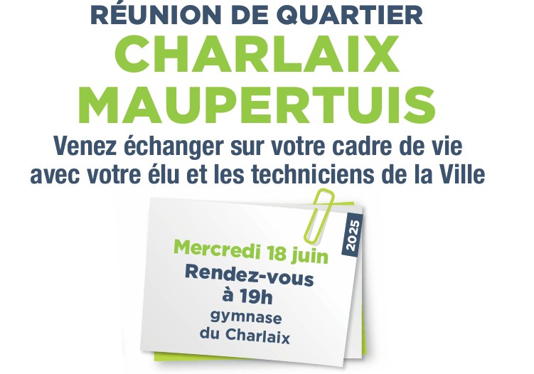Réunion publique de Quartier – c’est ce mercredi !